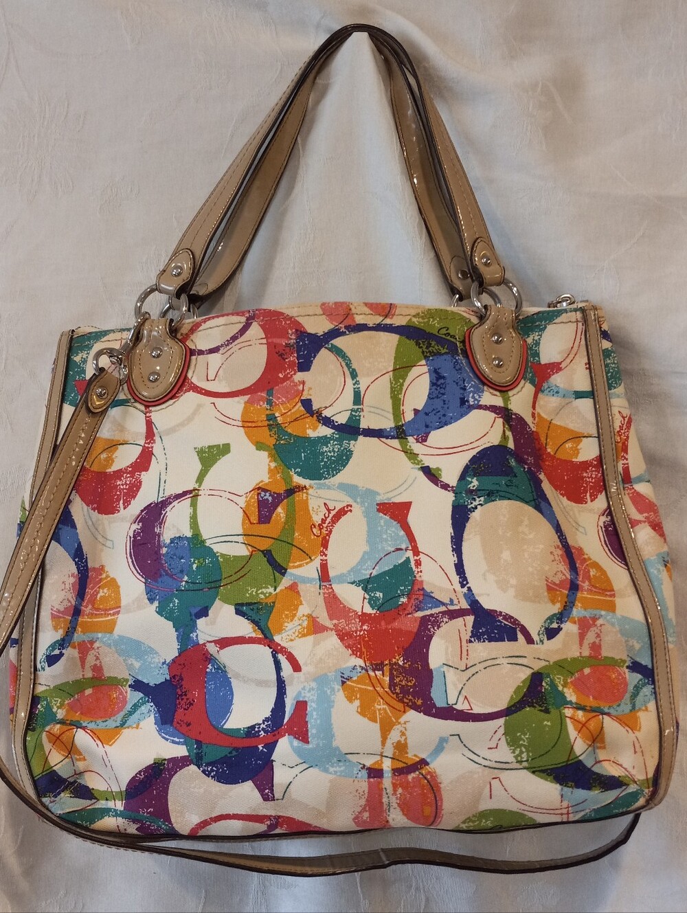 Coach Crossbody Large Tote Stamped C - Picture 2 of 10